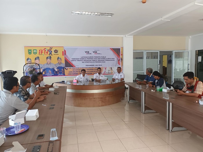 Berikut Hasil Survei Kinerja Pemprov Riau dan DPRD Riau Menurut VOXinstitue